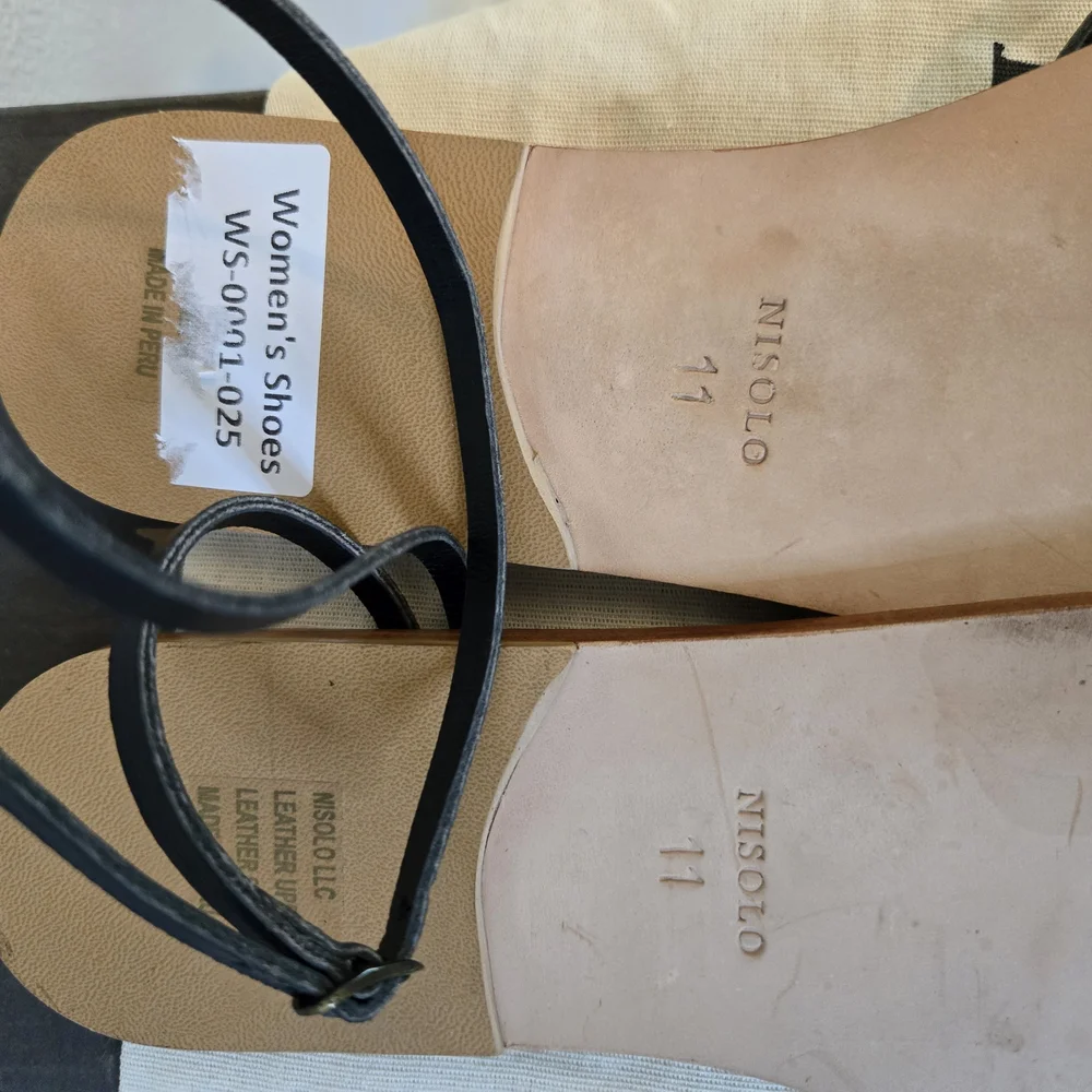 Nisolo  Cora Black Minimalist Sandals - Picture 5 of 6